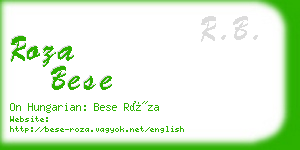 roza bese business card